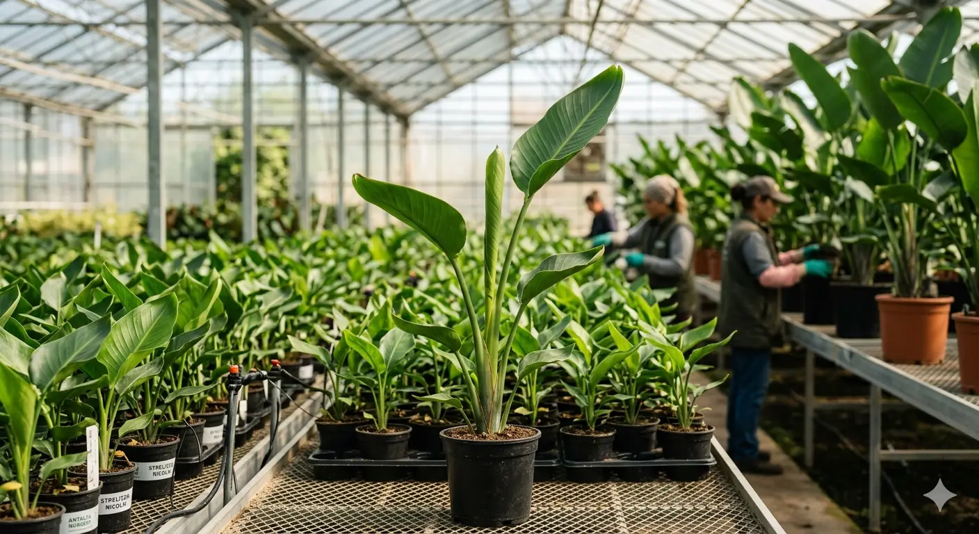 Antalya greenhouse — tissue-culture ornamental plant production